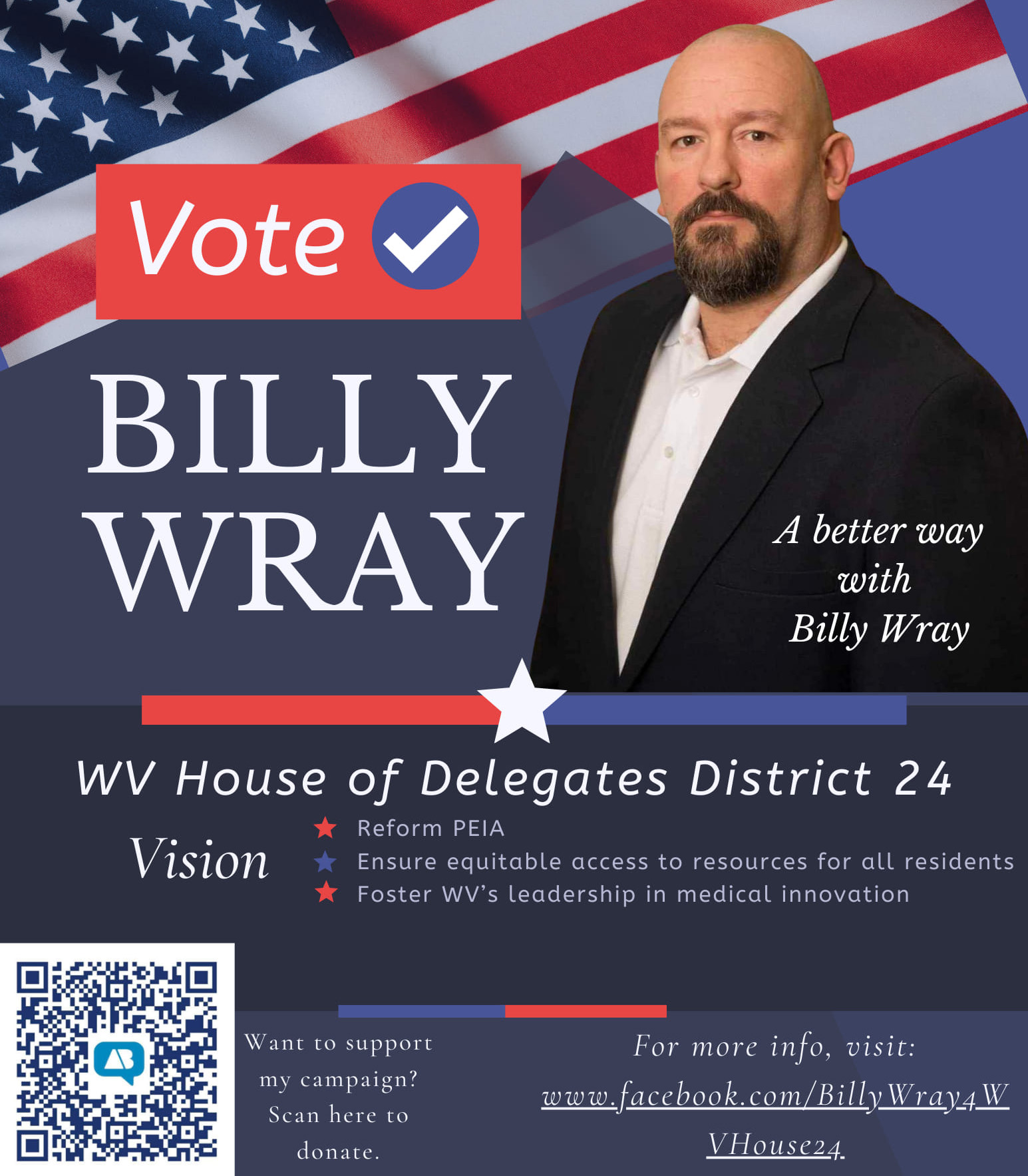 Billy Wray for WV House of Delegates District 24